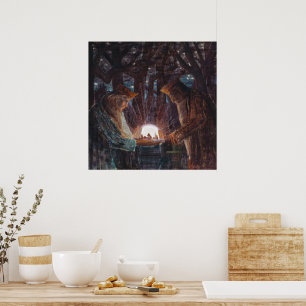 Sprookje van Koningen Mikalojus Ciurlionis Poster