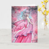 Sprookje van Liefde Fantasie Kunst door Molly Harr Kaart (Gele Bloem)