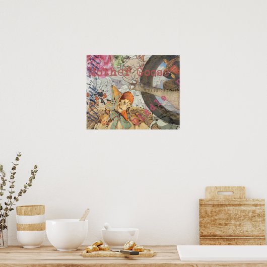 Sprookje van Mother Goose Poster (Keuken)