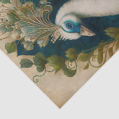 Sprookje van witte pauw tissuepapier (Detail)