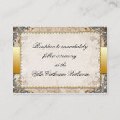  sprookje verhalenboek bruiloft receptie informatiekaartje (Achterkant)