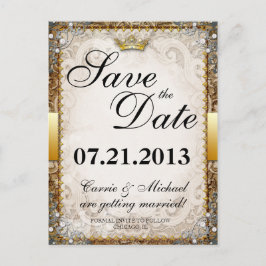 Sprookje Verhalenboek Bruiloft Save the Date Aankondigingskaart