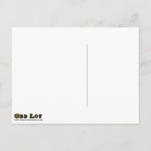 Sprookje Verhalenboek Bruiloft Save the Date Aankondigingskaart (Achterkant)