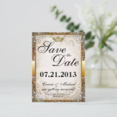 Sprookje Verhalenboek Bruiloft Save the Date Aankondigingskaart (Staand voorkant)