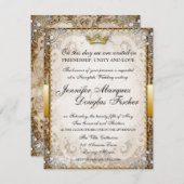  sprookje verhalenboek bruiloft uitnodiging (Voorkant / Achterkant)