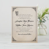 sprookje verhalenboek bruiloft uitnodiging (Staand voorkant)