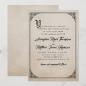 sprookje verhalenboek bruiloft uitnodiging (Voorkant / Achterkant)