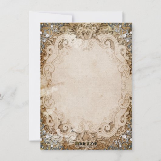 sprookje verhalenboek bruiloft uitnodiging (Achterkant)