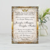  sprookje verhalenboek bruiloft uitnodiging (Staand voorkant)