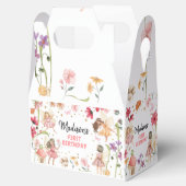 Sprookje Verjaardag 1e betoverde Bos Meisje Bloeme Bedankdoosjes (Geopend)