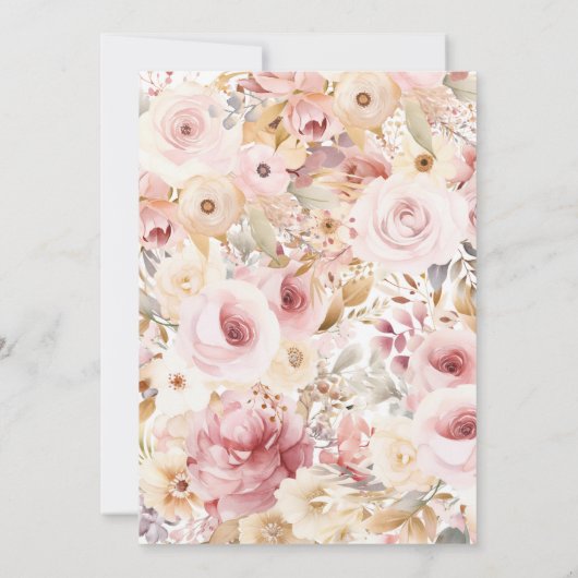 Sprookje Verjaardag uitnodiging, betoverde tuin ui Kaart (Achterkant)