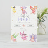 Sprookje Verjaardagsfeest Kaart (Staand voorkant)