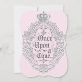 Sprookje Vintage Verhalenboek Prinses Uitnodiging (Voorkant)