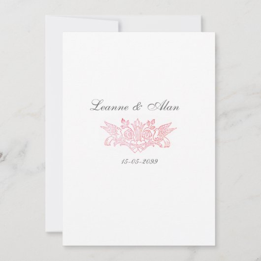 sprookje Vogelgrens Uitnodiging (Achterkant)