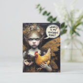 Sprookje Waar Mijn Gouden Ei Geïrriteerd Met Hen Briefkaart (Staand voorkant)