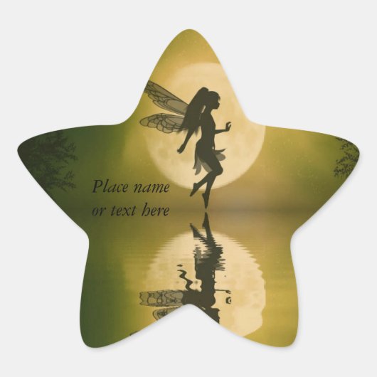 Sprookje weerspiegelen sprookjesster sticker (Voorkant)