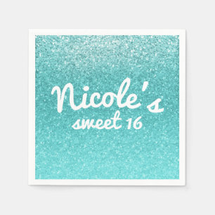 Sprookje Zilver Glitter Glans Feest Favor Glam Servet