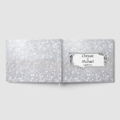 Sprookje Zilveren Glitter Bruiloft Gastenboek (Volledig)