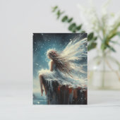 Sprookje Zittend op een klif Briefkaart (Staand voorkant)