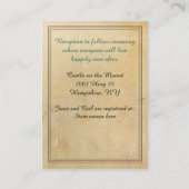 Sprookjes Antieke Uitziende Trouw Informatie Informatiekaartje (Voorkant)