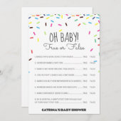 Sprookjes Baby Shower - Bewerkbare Naam, 5x7 Kaart (Voorkant / Achterkant)