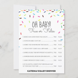 Sprookjes Baby Shower - Bewerkbare Naam, 5x7 Kaart