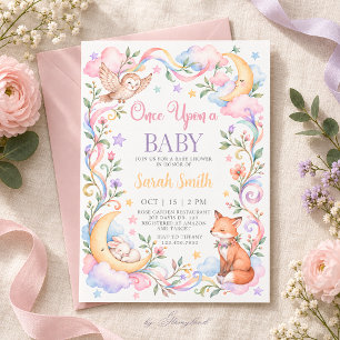 Sprookjes Baby Shower Kaart