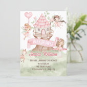 Sprookjes baby shower kaart (Staand voorkant)