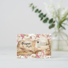 Sprookjes Baby Shower Luier Raffle Informatiekaartje