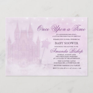 Sprookjes Baby Shower Uitnodiging Once Upon a Time