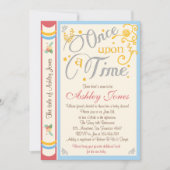 Sprookjes Baby Shower Uitnodiging Once Upon A Time (Voorkant)