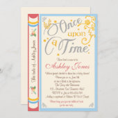 Sprookjes Baby Shower Uitnodiging Once Upon A Time (Voorkant / Achterkant)