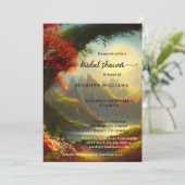 Sprookjes betoverd bruidsbos Bruiloft Kaart (Staand voorkant)