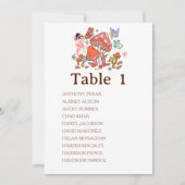 Sprookjes betoverde paddestoel tafel nummervoor ch kaart (Voorkant)