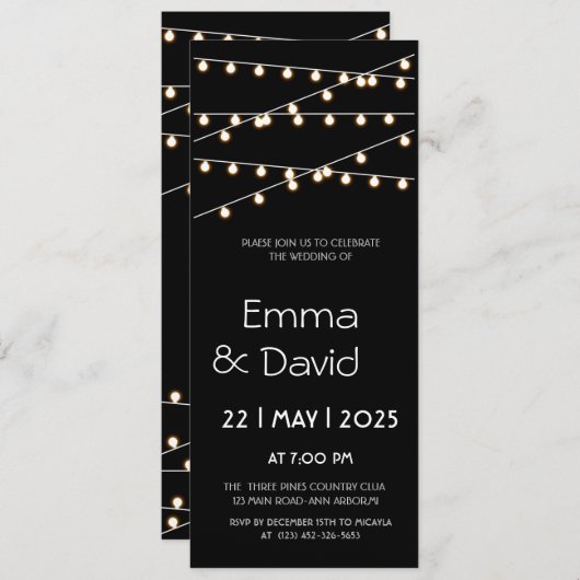 SPROOKJES BRUILOFT UITNODIGING (Voorkant / Achterkant)