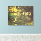 Sprookjes dansen door Arthur Black, Antieke Sprook Canvas Afdruk (Insitu (Houten vloer))