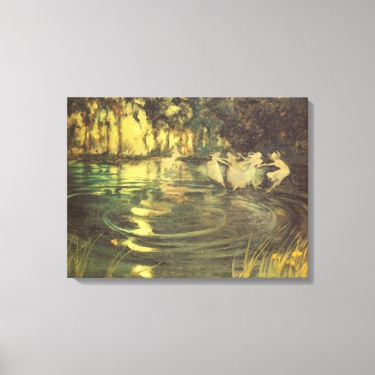 Sprookjes dansen door Arthur Black, Antieke Sprook Canvas Afdruk (Voorkant)