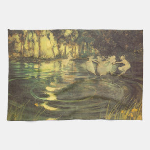 Sprookjes dansen door Arthur Black, Antieke Sprook Theedoek