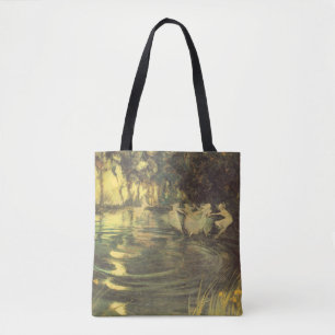 Sprookjes dansen rond door Arthur Black, Vintage f Tote Bag