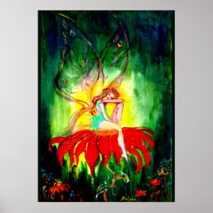 SPROOKJES DROMEN OP DE BLOEM Fantasie Poster