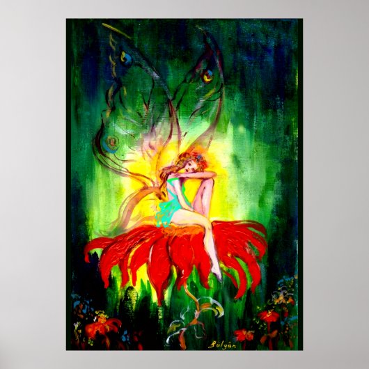SPROOKJES DROMEN OP DE BLOEM Fantasie Poster (Voorkant)