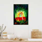SPROOKJES DROMEN OP DE BLOEM Fantasie Poster (Keuken)