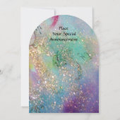 SPROOKJES DROMEN OP EEN RODE BLOEM blauw geel,groe Kaart (Achterkant)