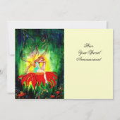 SPROOKJES DROMEN OP EEN RODE BLOEM goud geel groen Kaart (Achterkant)