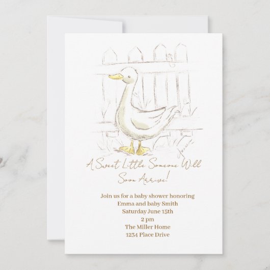 Sprookjes Eend Kaart (Voorkant)