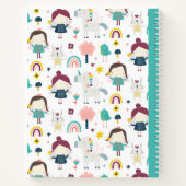 Sprookjes Eenhoorn Patroon Kinderen Notitieboek (Achterkant)