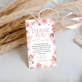Sprookjes Eerste Verjaardag Bedankt Tag Cadeaulabel