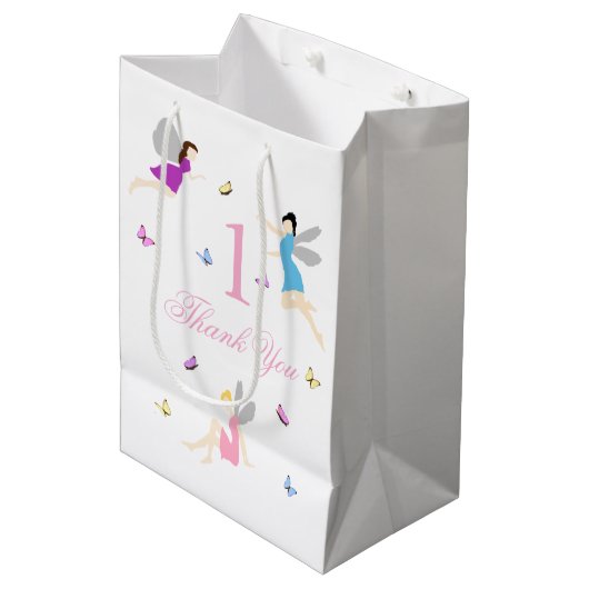Sprookjes Eerste Verjaardag Medium Cadeauzakje (Voorkant Gekanteld)