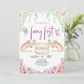 Sprookjes Eerste Verjaardag Prinses Bloem Waterver Kaart (Staand voorkant)