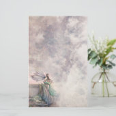 Sprookjes- en drakenfantasie kunst papier (Staand voorkant)
